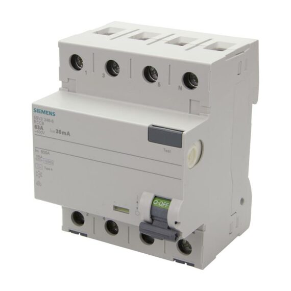 Residual current circuit breaker Siemens 5SV3346-6