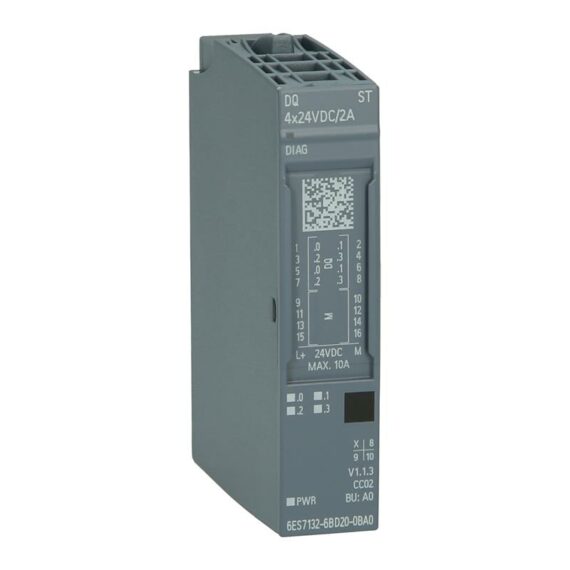 Siemens SIMATIC ET 200SP DQ 4x 24VDC/2A - 6ES7132-6BD20-0BA0
