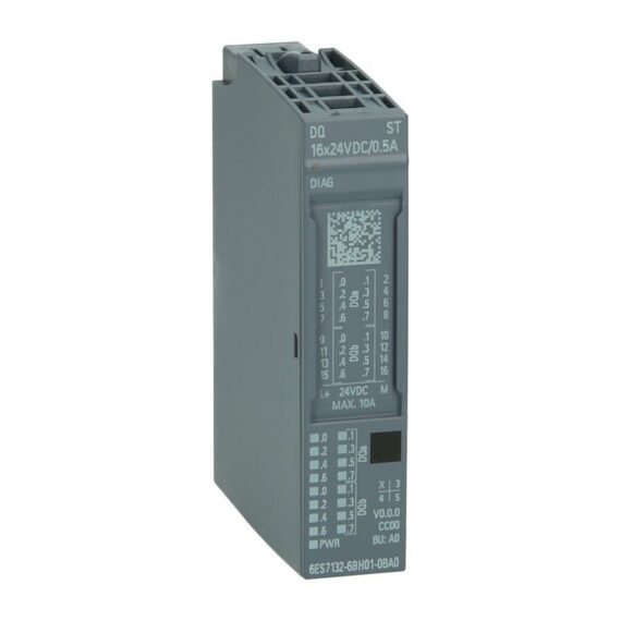 Siemens SIMATIC ET 200SP DQ 16x24VDC/0,5A ST - 6ES7132-6BH01-0BA0