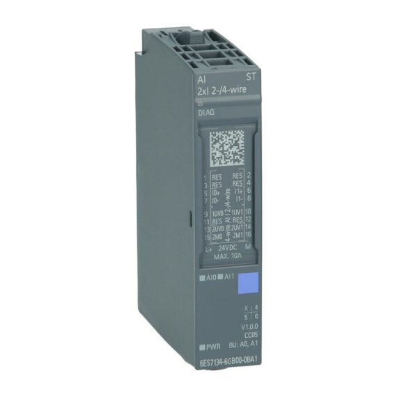 Siemens SIMATIC ET 200SP AI 2xI 2-/4-wire ST - 6ES7134-6GB00-0BA1