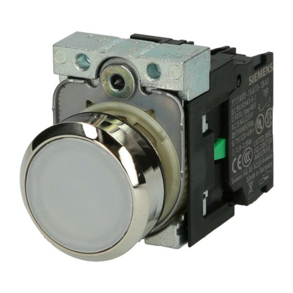 Illuminated pushbutton complete device Siemens SIRIUS ACT 3SU1152-0AB60-1BA0