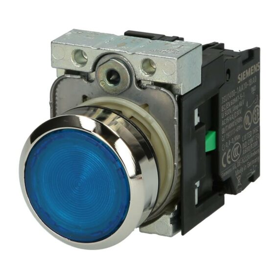 Illuminated pushbutton complete device Siemens SIRIUS ACT 3SU1156-0AB50-1BA0