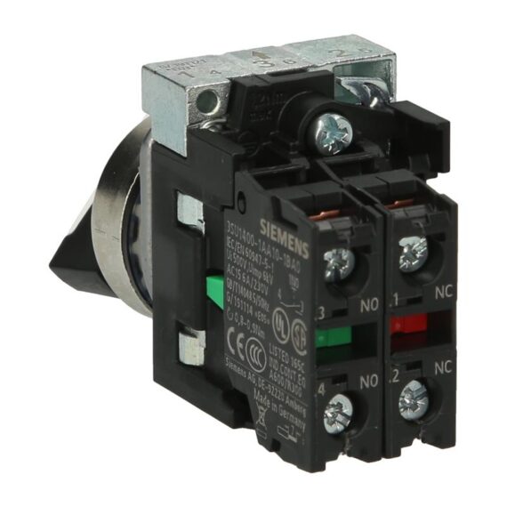 Selector switch actuator complete device Siemens SIRIUS ACT 3SU1150-2BF60-1MA0