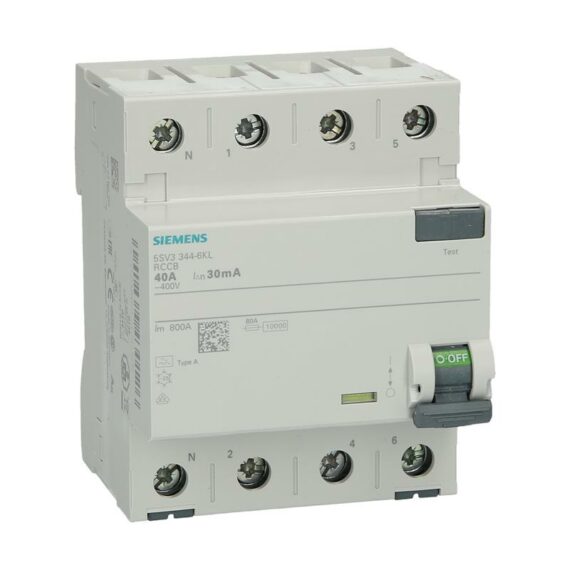 Residual current circuit breaker Siemens 5SV3344-6KL