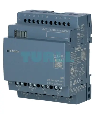 Siemens 6ED1055-1FB10-0BA2 LOGO! DM16 230R Expansion Module, 8 DI/8 DO, 230V Original Brand New