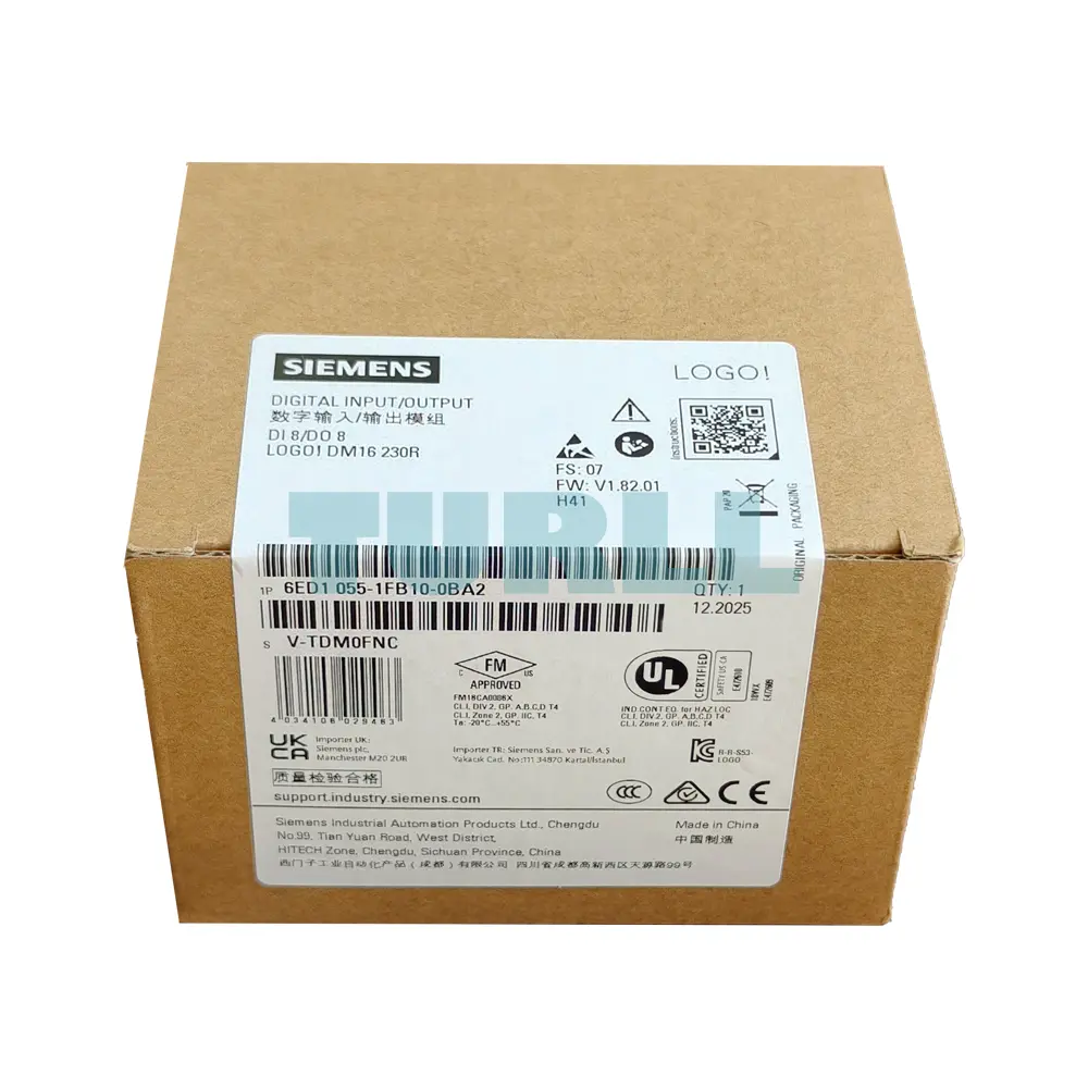 Siemens 6ED1055-1FB10-0BA2 LOGO! DM16 230R Expansion Module, 8 DI/8 DO, 230V Original Brand New 4 Siemens 6ED1055-1FB10-0BA2 LOGO! DM16 230R Expansion Module, 8 DI/8 DO, 230V Original Brand New - Image 4