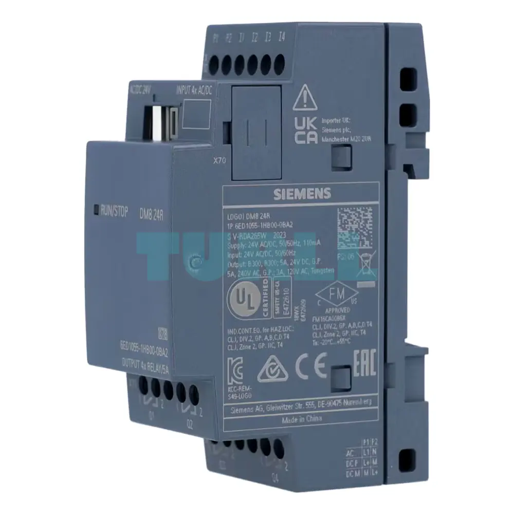 Siemens 6ED1055-1HB00-0BA2 LOGO! DM8 24R Expansion Module, 24V Relay I/O Original Brand New 3 Siemens 6ED1055-1HB00-0BA2 LOGO! DM8 24R Expansion Module, 24V Relay I/O Original Brand New - Image 3