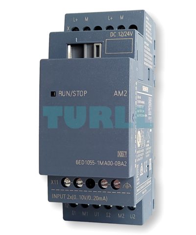Siemens 6ED1055-1MA00-0BA2 LOGO! AM2 Expansion Module, 2 AI, 0-10V / 0/4-20mA, 12/24V DC Original Brand New