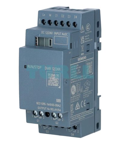 Siemens 6ED1055-1MB00-0BA2 LOGO! DM8 12/24R Expansion Module 4 DI / 4 DO Relay Original Brand New