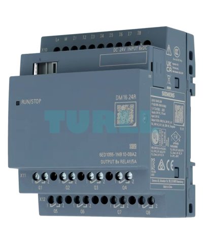 Siemens 6ED1055-1NB10-0BA2 LOGO! DM16 24R, Expansion Module, 8 DI / 8 DO, 24 V DC Original Brand New