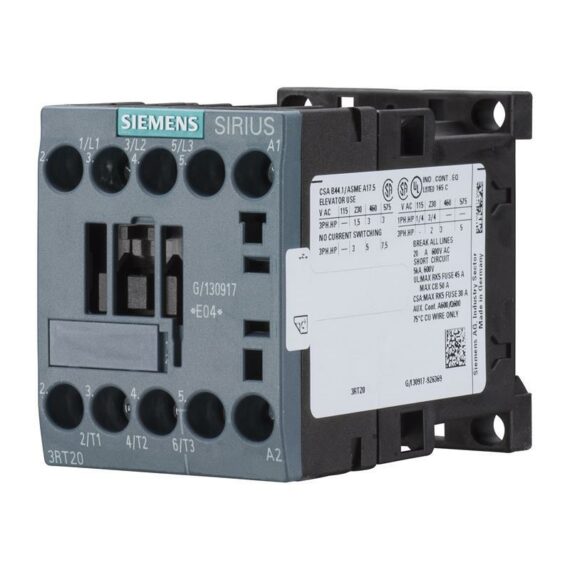 Main contactor Siemens SIRIUS 3RT2017-1BB42