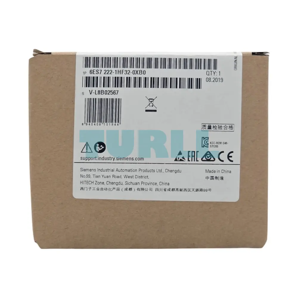 Siemens 6ES7222-1HF32-0XB0 SIMATIC S7-1200, Digital Output SM 1222, 8 DO Relay 2 A Original Brand New 4 Siemens 6ES7222-1HF32-0XB0 SIMATIC S7-1200, Digital Output SM 1222, 8 DO Relay 2 A