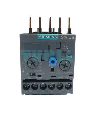 Siemens 3RB3113-4SB0 Electronic Overload Relay 3–12 A for Motor Protection, Size S00