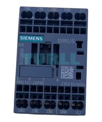 Siemens 3RH2122-2AP00 Contactor Relay, 2 NO + 2 NC, 230V AC, Size S00