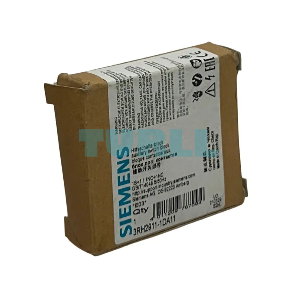 Siemens 3RH2911-1DA11 Auxiliary Switch Lateral 1NO + 1NC for 3RT2.1 Contactors Original Brand New 4 Siemens 3RH2911-1DA11 Auxiliary Switch Lateral 1NO + 1NC for 3RT2.1 Contactors