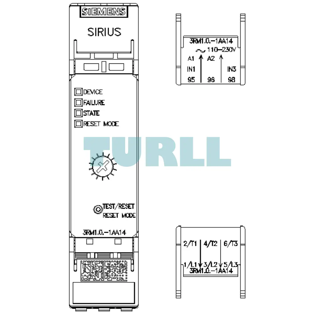 Siemens 3RM1002-1AA14 Direct Starter, 500 V, 0.09–0.75 kW, 110–230 V AC, Screw Terminal Original Brand New 5 Siemens 3RM1002-1AA14 Direct Starter, 500 V, 0.09–0.75 kW, 110–230 V AC, Screw Terminal