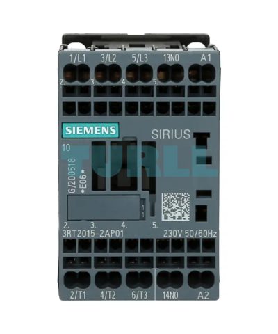 Siemens 3RT2015-2AP01 Power Contactor 7A, 3kW / 400V, 3-Pole, 230V AC