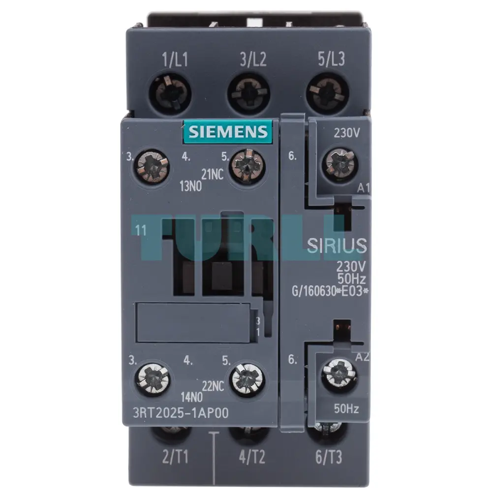 Siemens 3RT2025-1AP00 Power Contactor 17 A, 7.5 kW, 3-Pole, 230V AC Original Brand New 1 Siemens 3RT2025-1AP00 Power Contactor 17 A, 7.5 kW, 3-Pole, 230V AC