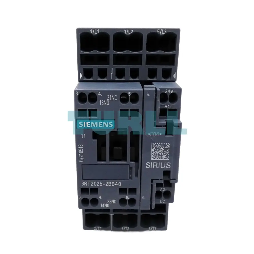 Siemens 3RT2025-2BB40 Power Contactor 3-Pole, 17A, 7.5kW, 24V DC, AC-3 Original Brand New 1 Siemens 3RT2025-2BB40 Power Contactor 3-Pole, 17A, 7.5kW, 24V DC, AC-3