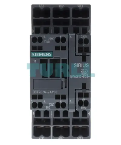 Siemens 3RT2026-2AP00 Power Contactor 25A, 11 kW / 400V, 3-Pole, 230V AC