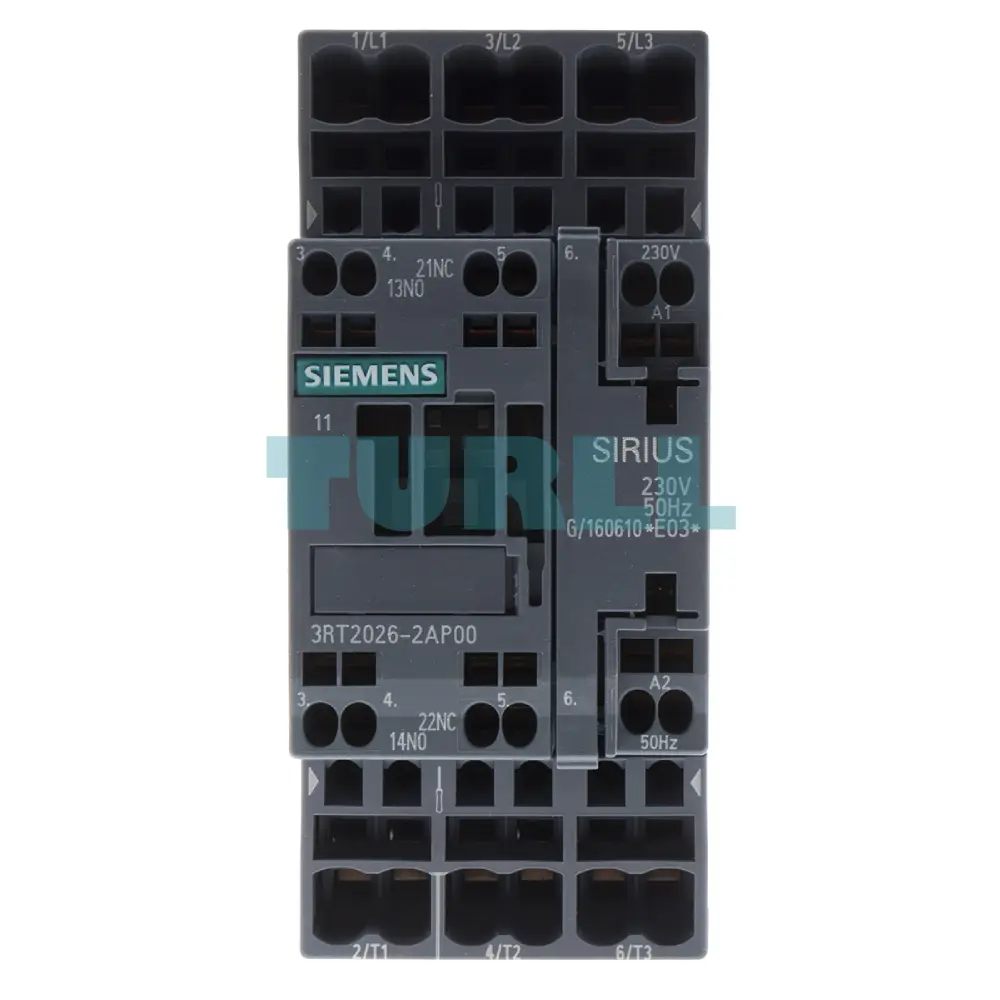 Siemens 3RT2026-2AP00 Power Contactor 25A, 11 kW / 400V, 3-Pole, 230V AC Original Brand New 1 Siemens 3RT2026-2AP00 Power Contactor 25A, 11 kW / 400V, 3-Pole, 230V AC