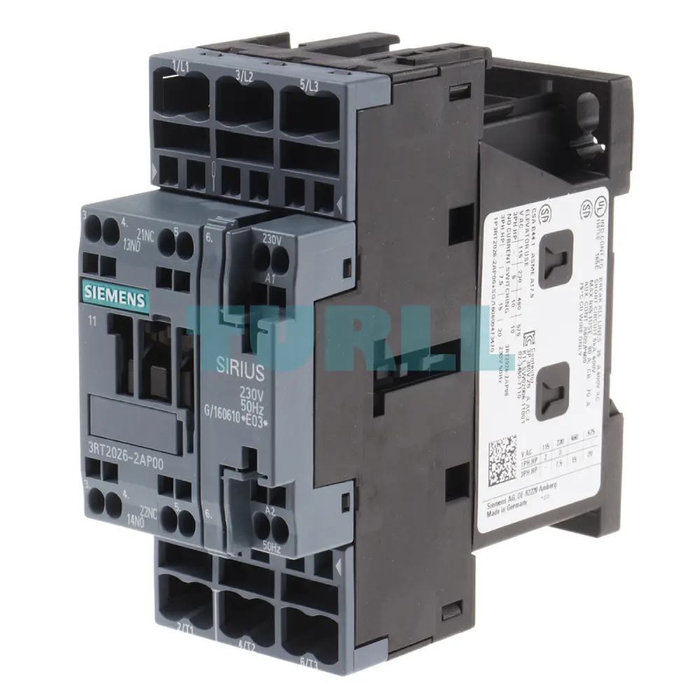 Siemens 3RT2026-2AP00 Power Contactor 25A, 11 kW / 400V, 3-Pole, 230V AC Original Brand New 3 Siemens 3RT2026-2AP00 Power Contactor 25A, 11 kW / 400V, 3-Pole, 230V AC