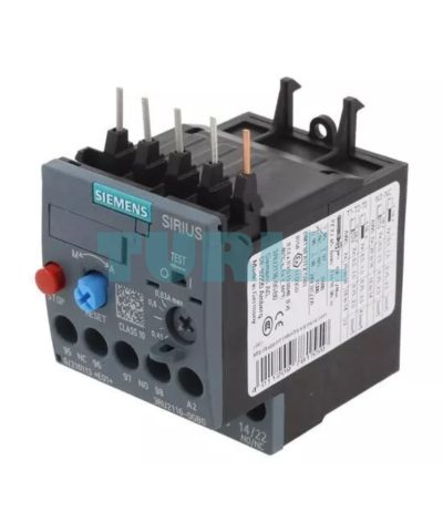 Siemens 3RU2116-0GB0 Thermal Overload Relay 0.45–0.63 A, Motor Protection, S00, Class 10