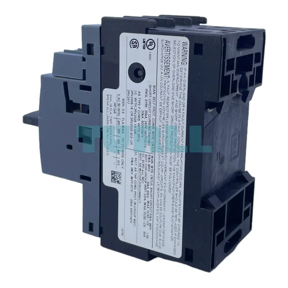 Siemens 3RV2011-0EA10 Motor Protection Circuit Breaker, S00 Size, Class 10 Original Brand New 2 Siemens 3RV2011-0EA10 Motor Protection Circuit Breaker, S00 Size, Class 10