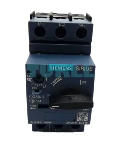 Siemens 3RV2011-0JA10 Circuit Breaker, S00 for Motor Protection, CLASS 10 A-Release