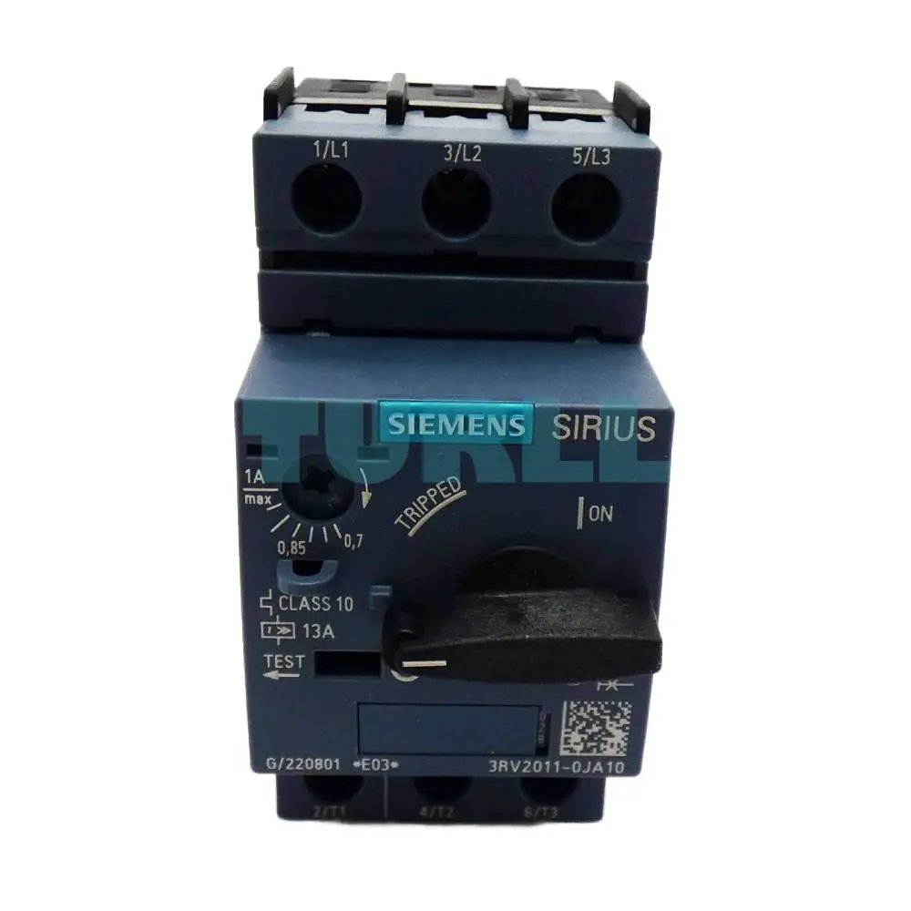 Siemens 3RV2011-0JA10 Circuit Breaker, S00 for Motor Protection, CLASS 10 A-Release Original Brand New 1 Siemens 3RV2011-0JA10 Circuit Breaker, S00 for Motor Protection, CLASS 10 A-Release