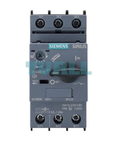 Siemens 3RV2011-0KA10 Motor Protection Circuit Breaker S00 Size, CLASS 10