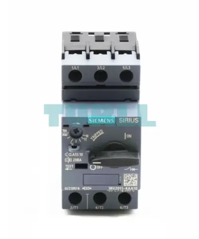Siemens 3RV2011-4AA10 Circuit Breaker, S00, Motor Protection, CLASS 10, 10-16
