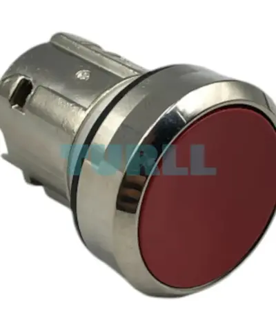 Siemens 3SU1050-0AB20-0AA0 Pushbutton, 22 mm, Red Round, Metal Flat Momentary Switch