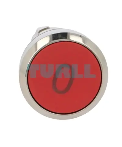 Siemens 3SU1050-0AB20-0AD0 Red Metal Pushbutton, 22mm, Momentary Contact