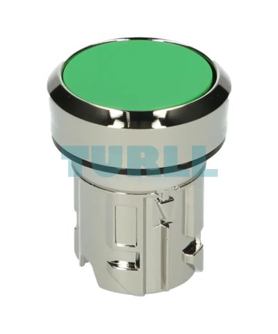 Siemens 3SU1050-0AB40-0AA0 Green Metal Pushbutton, 22 mm, Flat Momentary Contact