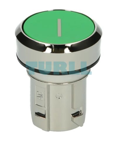 Siemens 3SU1050-0AB40-0AC0 Green, Metal Pushbutton, 22mm, Flat Momentary Contact, Inscription “I”