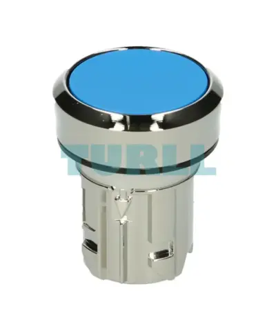 Siemens 3SU1050-0AB50-0AA0 Blue Metal Pushbutton Switch, 22mm Round, Flat Momentary Contact