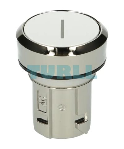 Siemens 3SU1050-0AB60-0AC0 Metal Pushbutton, 22mm, White, Round, Momentary Contact