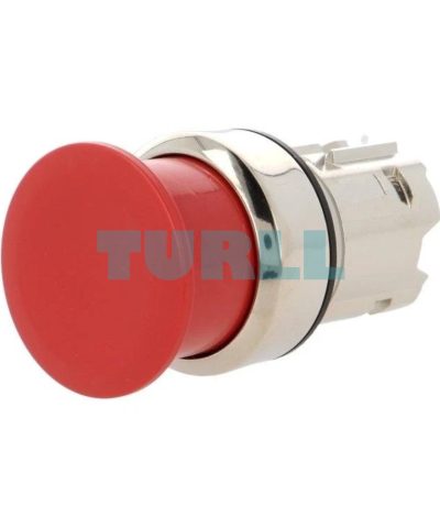 Siemens 3SU1050-1AD20-0AA0 Red Metal Mushroom Pushbutton, Momentary Contact, 22 mm