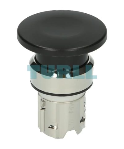 Siemens 3SU1050-1BD10-0AA0 Mushroom Pushbutton, 22mm, Metal, Black, Momentary Contact