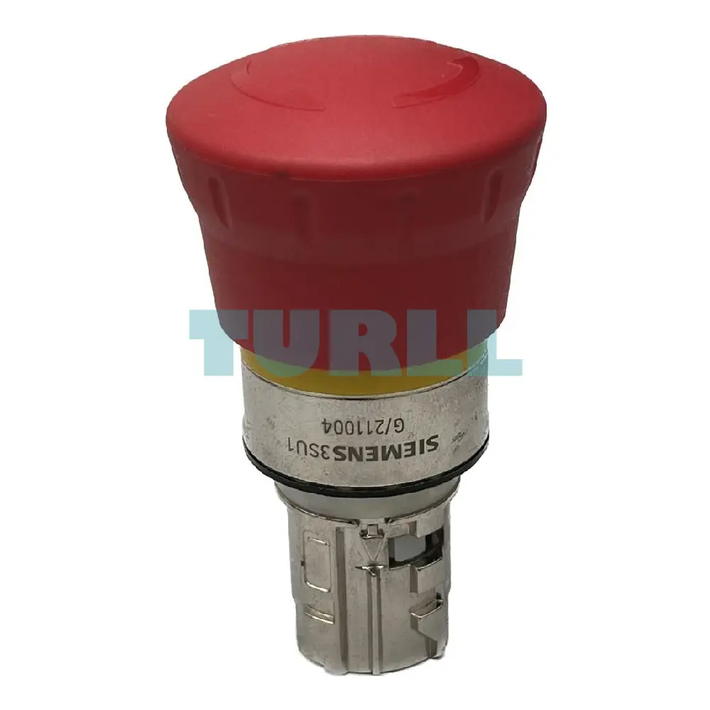 Siemens 3SU1050-1HB20-0AA0 Emergency Stop Mushroom Pushbutton, 22mm, Metal Red E-Stop, Positive Latching Original Brand New 1 Siemens 3SU1050-1HB20-0AA0 Emergency Stop Mushroom Pushbutton, 22mm, Metal Red E-Stop, Positive Latching