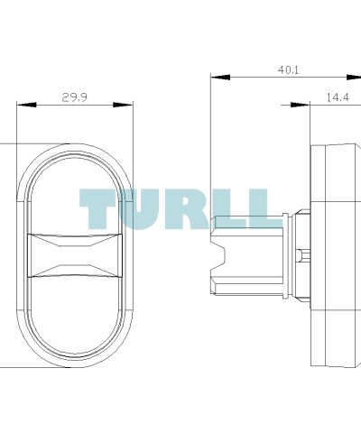Siemens 3SU1050-3AB42-0AK0 Twin Pushbutton 22 mm, Metal, Green I/Red O, Flat
