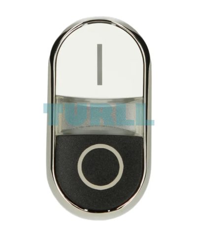 Siemens 3SU1050-3AB61-0AK0 Twin Pushbutton, 22mm Round Metal, White, Flat Shiny Design