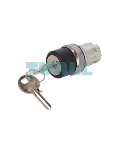 Siemens 3SU1050-4BF01-0AA0 RONIS Key-Operated Switch, 22 mm Metal, SB30 Lock, 2 Positions (O-I)
