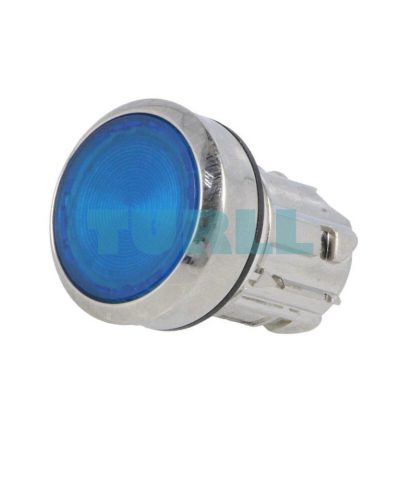 Siemens 3SU1051-0AA50-0AA0 Illuminated Blue Round Pushbutton, 22 mm, Metal, Latching