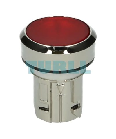 Siemens 3SU1051-0AB20-0AA0 Illuminated, 22 mm, Red Metal Pushbutton, Flat Momentary Contact