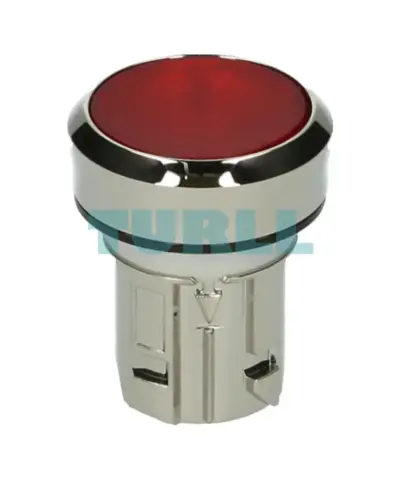 Siemens 3SU1051-0AB20-0AA0 Illuminated, 22 mm, Red Metal Pushbutton, Flat Momentary Contact