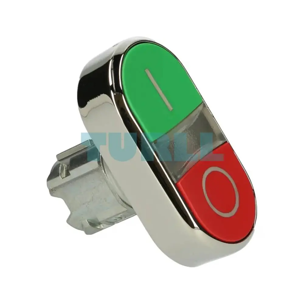 Siemens 3SU1051-3AB42-0AK0 Illuminated Twin Pushbutton, 22mm Metal, Green I / Red O Original Brand New 2 Siemens 3SU1051-3AB42-0AK0 Illuminated Twin Pushbutton, 22mm Metal, Green I / Red O