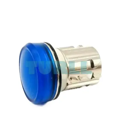 Siemens 3SU1051-6AA50-0AA0 Indicator Light, 22 mm, Round Metal Blue Lens Smooth Finish