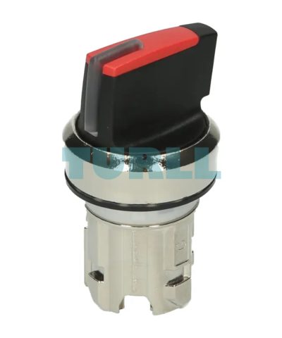 Siemens 3SU1052-2BC20-0AA0 Illuminable Selector Switch, 22mm, Red, Metal, Round